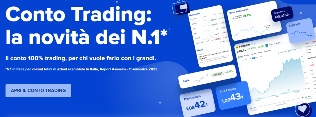 conto trading Fineco homepage
