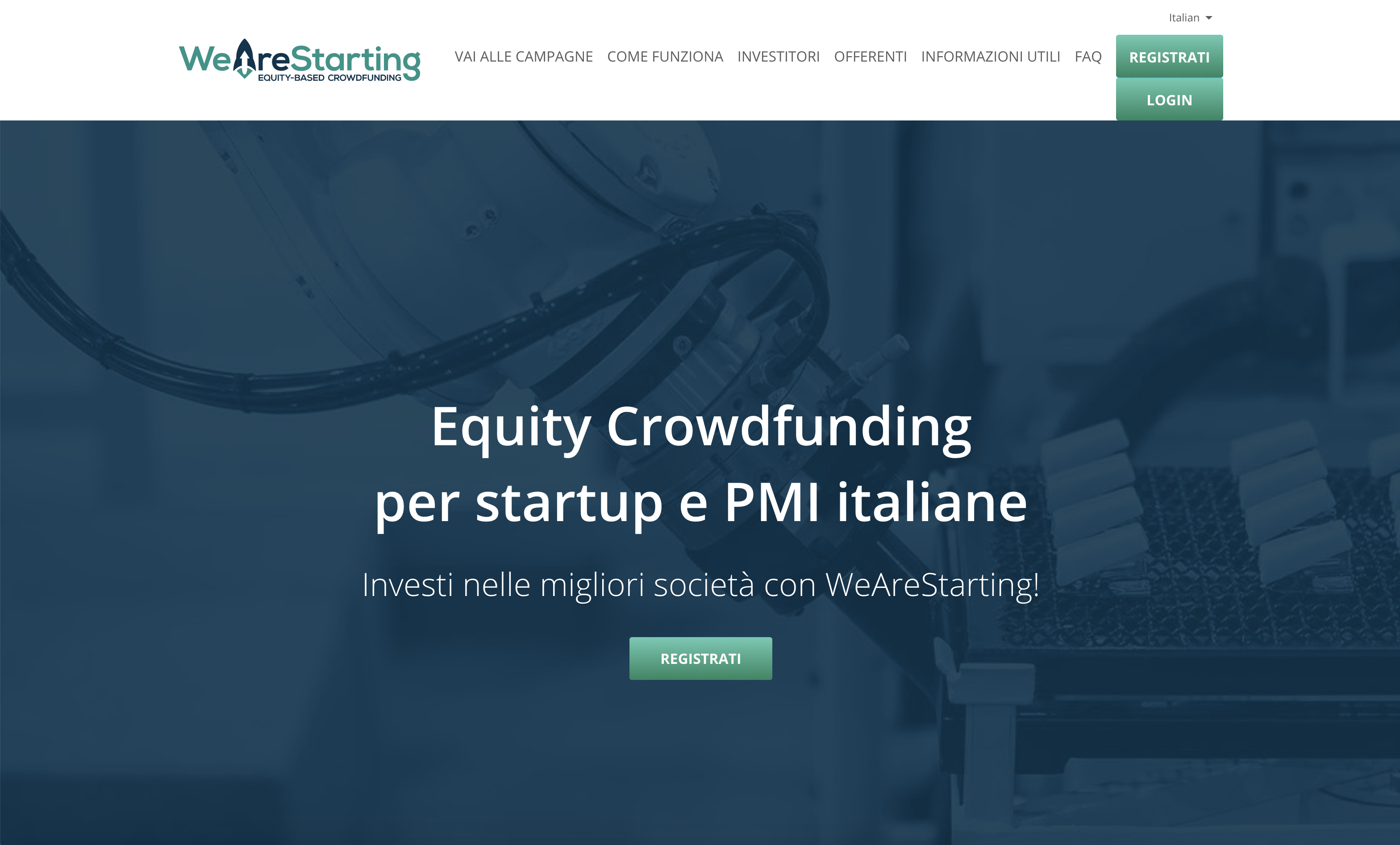 Wearestarting crowdfunding: diventa socio di startup e pmi in pochi minuti. Recensione.