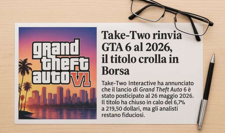 GTA 6 causa crolli in borsa dopo il rinvio