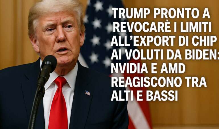 NVIDIA e AMD reagiscono alla rimozione dei limiti di esportazione chip negli USA