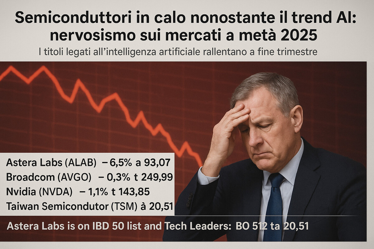 Semincoduttori calano in borsa