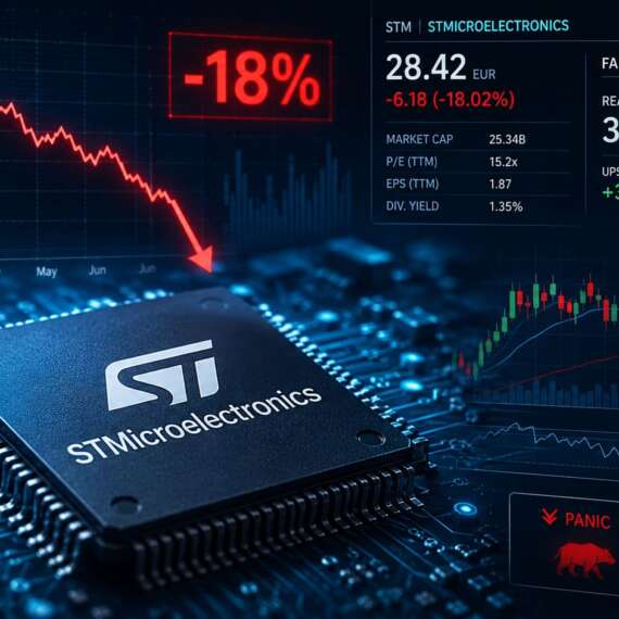 STMicroelectronics sprofonda in Borsa (-18%): Crollo Giustificato o Occasione? L’Analisi della Trimestrale e il Reale Fair Value